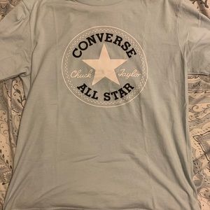 Light Blue Converse t-shirt